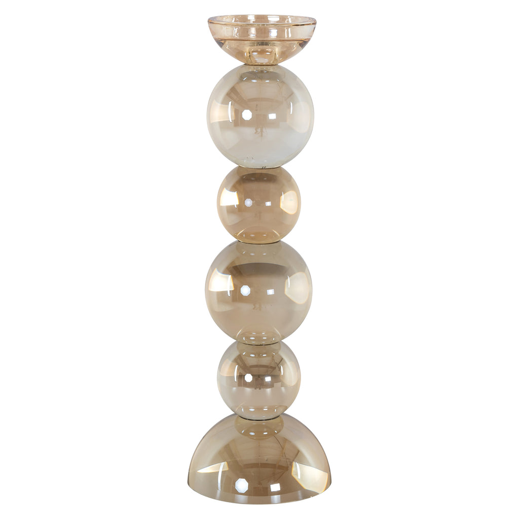 Porte-bougie Emie brown large