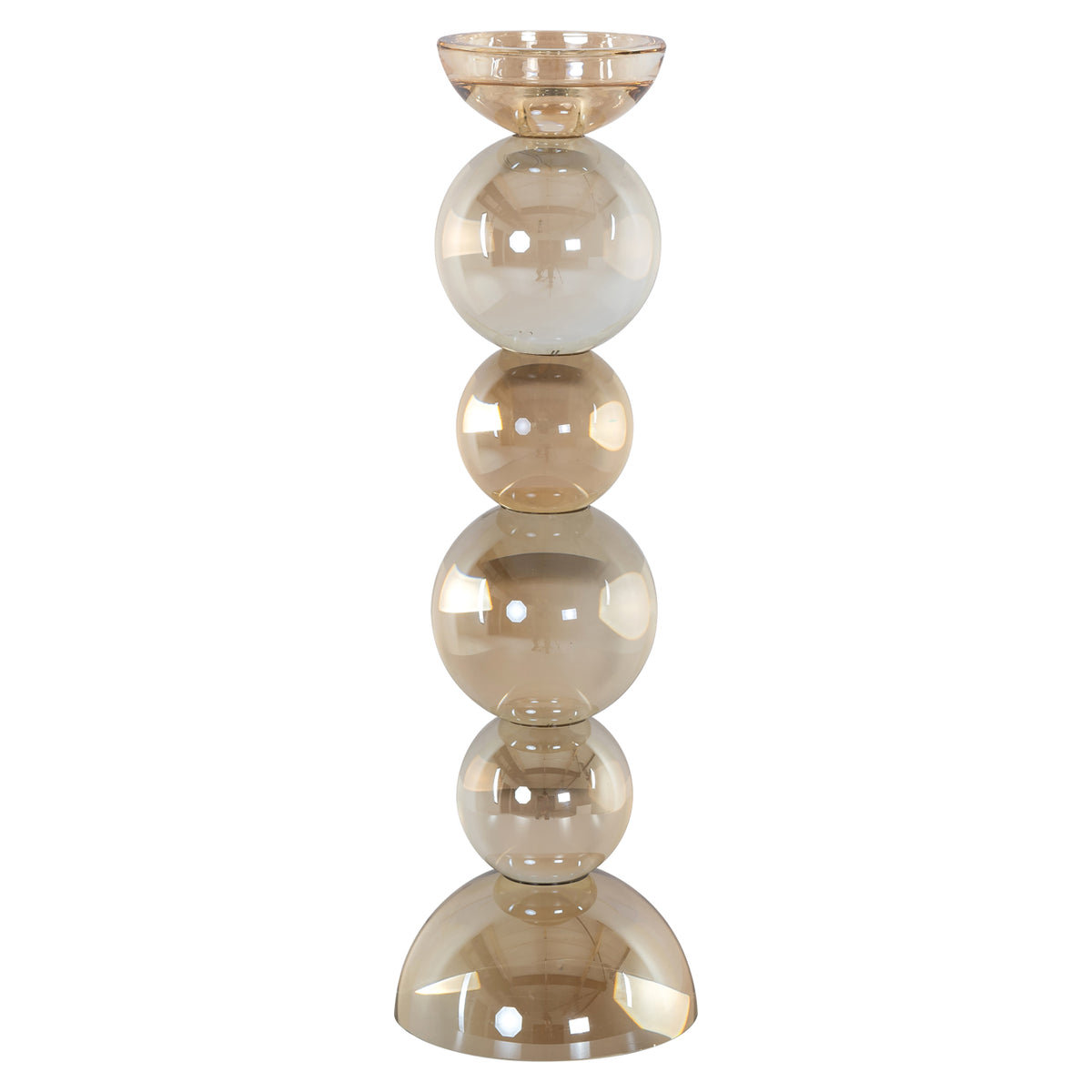 Porte-bougie Emie brown large