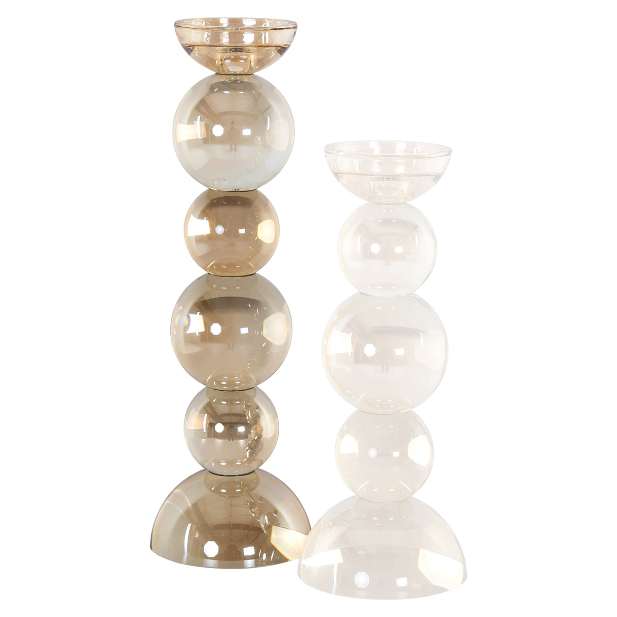 Porte-bougie Emie brown large