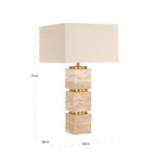 Lampe de table Jaella beige