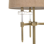 Lampe sur pied Josie brushed gold