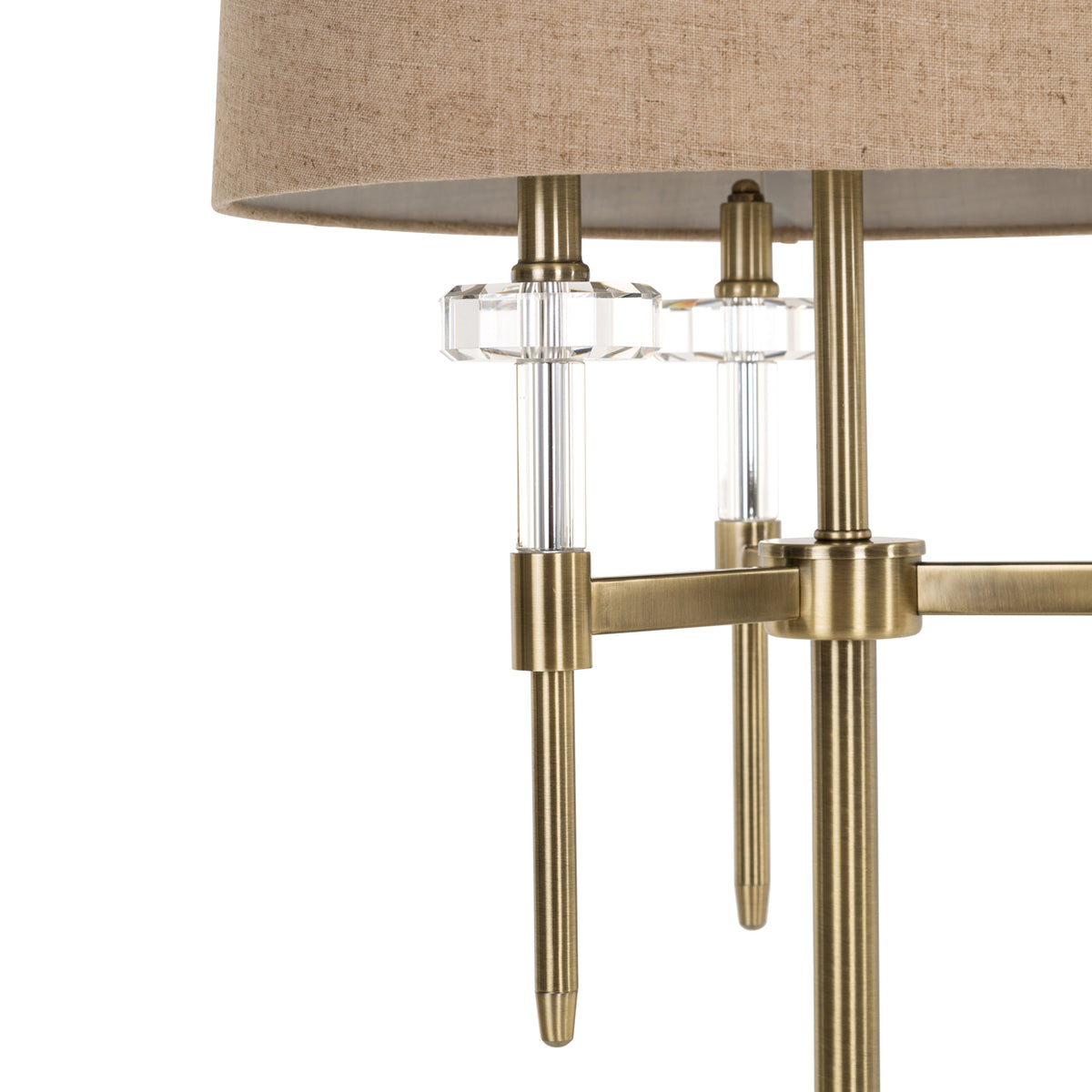 Lampe sur pied Josie brushed gold
