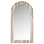 Miroir Calvo grey faux travertine