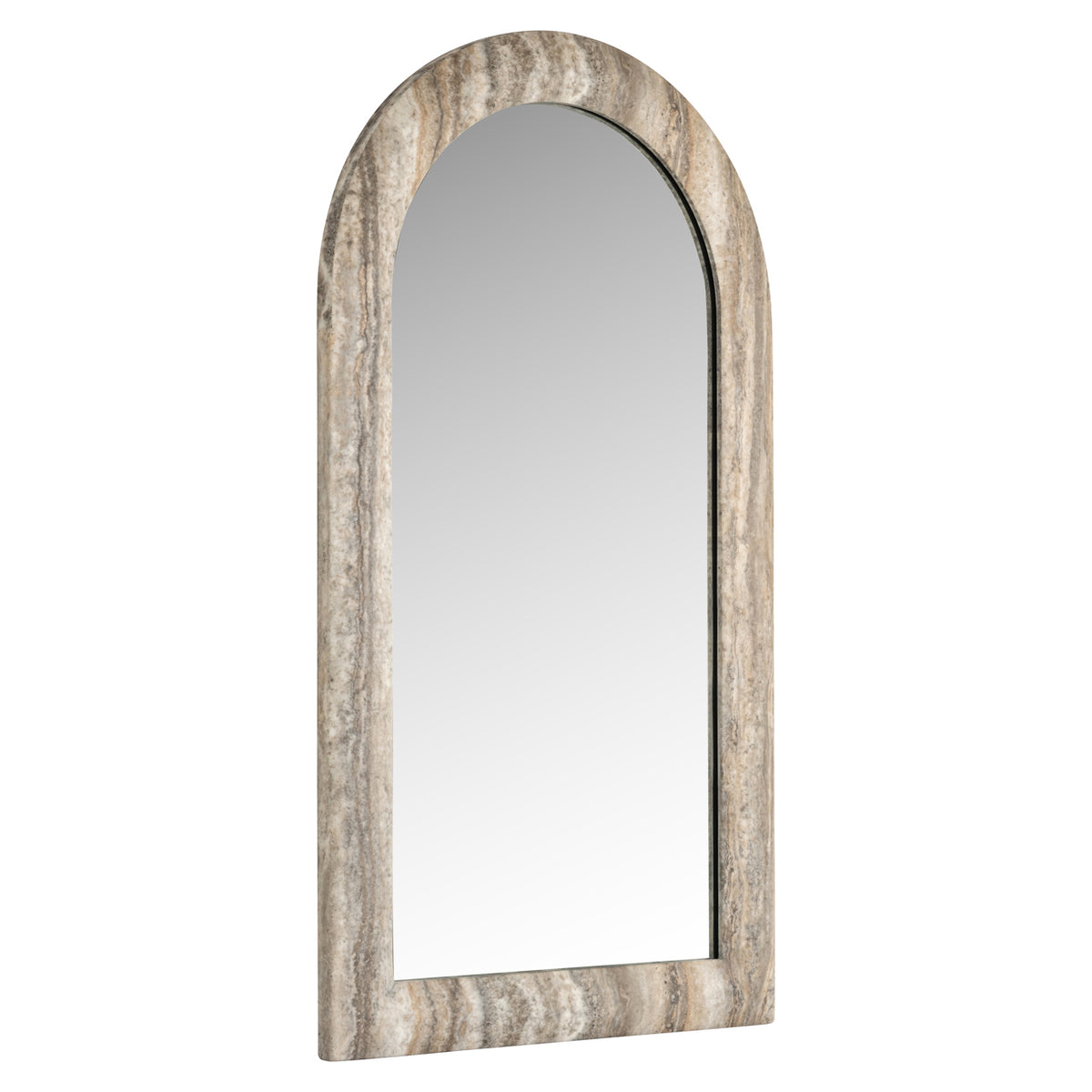 Miroir Calvo grey faux travertine