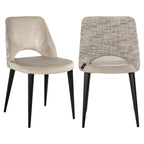 Chaise de salle à manger Tabitha trendy nature fire retardant (Set of 2)