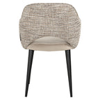 Chaise de salle à manger Giovanna trendy nature / khaki velvet fire retardant
