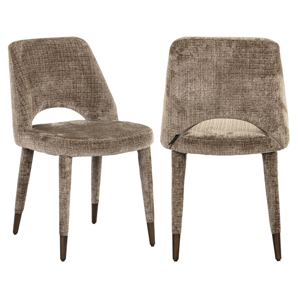 Chaise de salle à manger Cecilia niagara stone fire retardant (Set of 2)