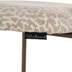 Tabouret de comptoir Xenia beige leopard fire retardant (Set of 2)