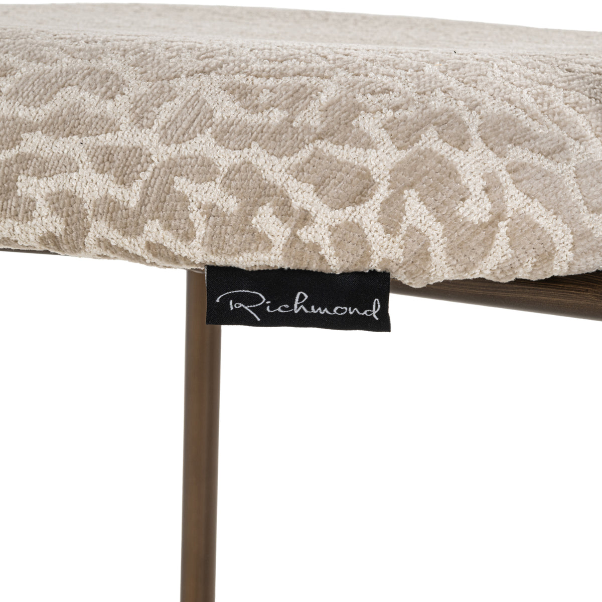 Tabouret de comptoir Xenia beige leopard fire retardant (Set of 2)