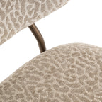 Tabouret de comptoir Xenia beige leopard fire retardant (Set of 2)