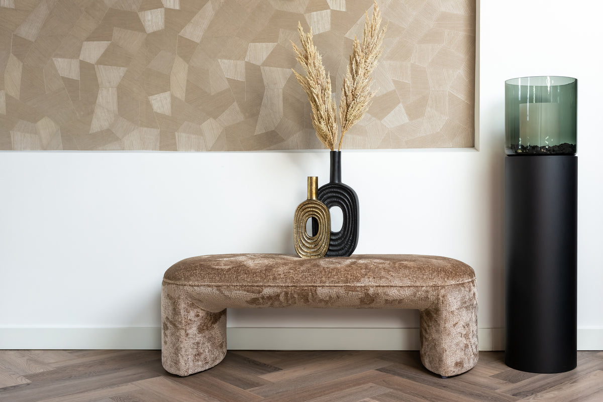 Vase Emar brushed gold small