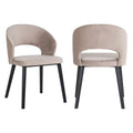 Chaise de salle à manger Savoy khaki velvet