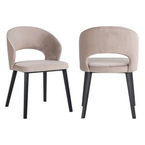 Chaise de salle à manger Savoy khaki velvet