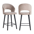 Tabouret de comptoir Savoy khaki velvet
