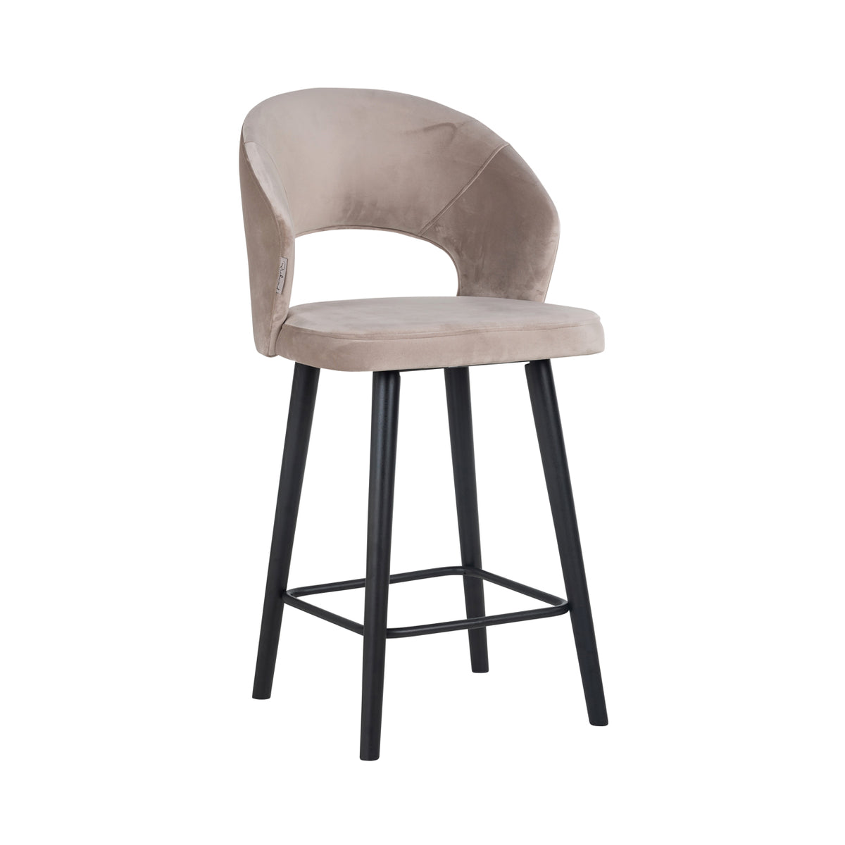 Tabouret de comptoir Savoy khaki velvet
