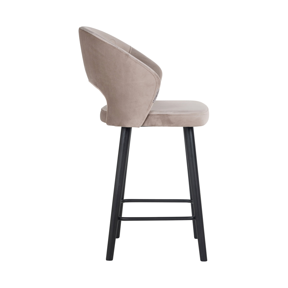 Tabouret de comptoir Savoy khaki velvet