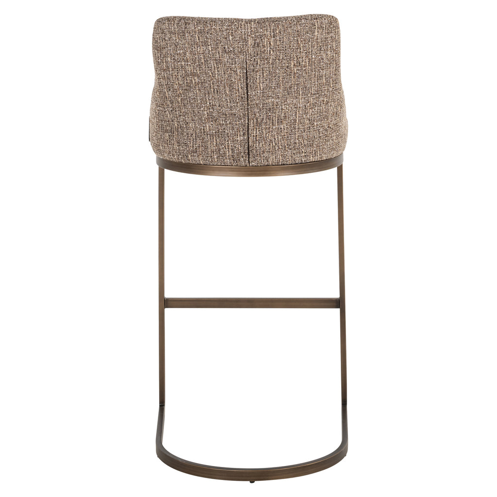 Tabouret de bar Bolton brown tweed (Set of 2)