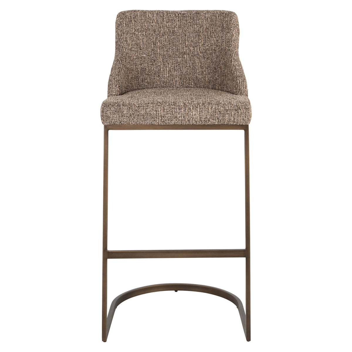 Tabouret de bar Bolton brown tweed (Set of 2)