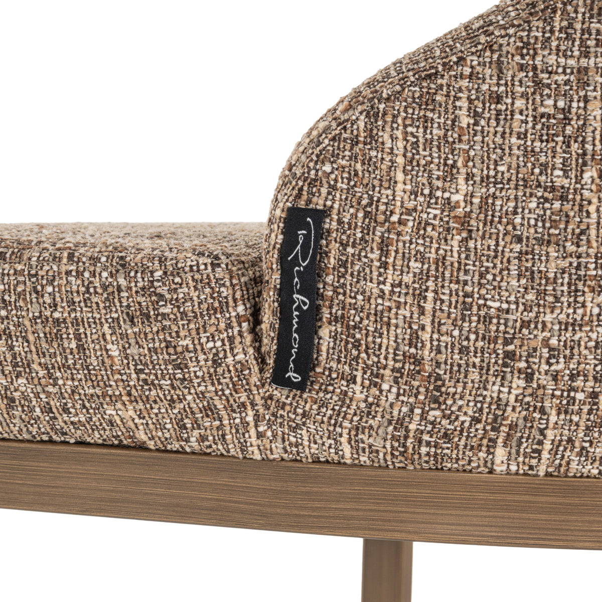 Tabouret de bar Bolton brown tweed (Set of 2)