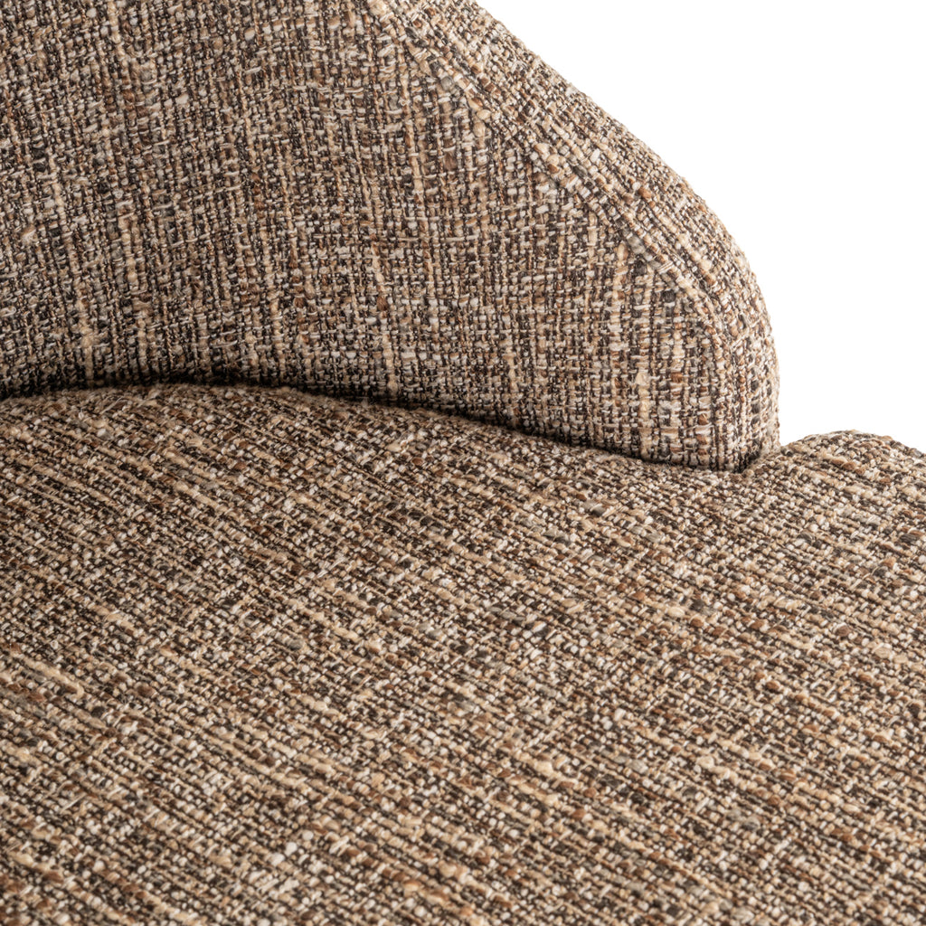 Tabouret de bar Bolton brown tweed (Set of 2)