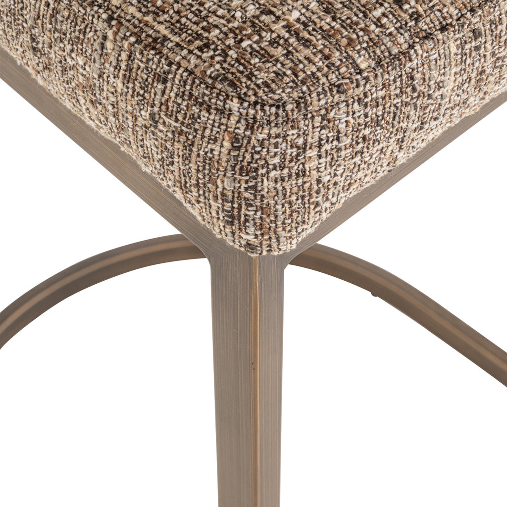 Tabouret de bar Bolton brown tweed (Set of 2)