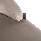 Tabouret de bar Bolton khaki velvet brushed gold fire retardant (Set of 2)