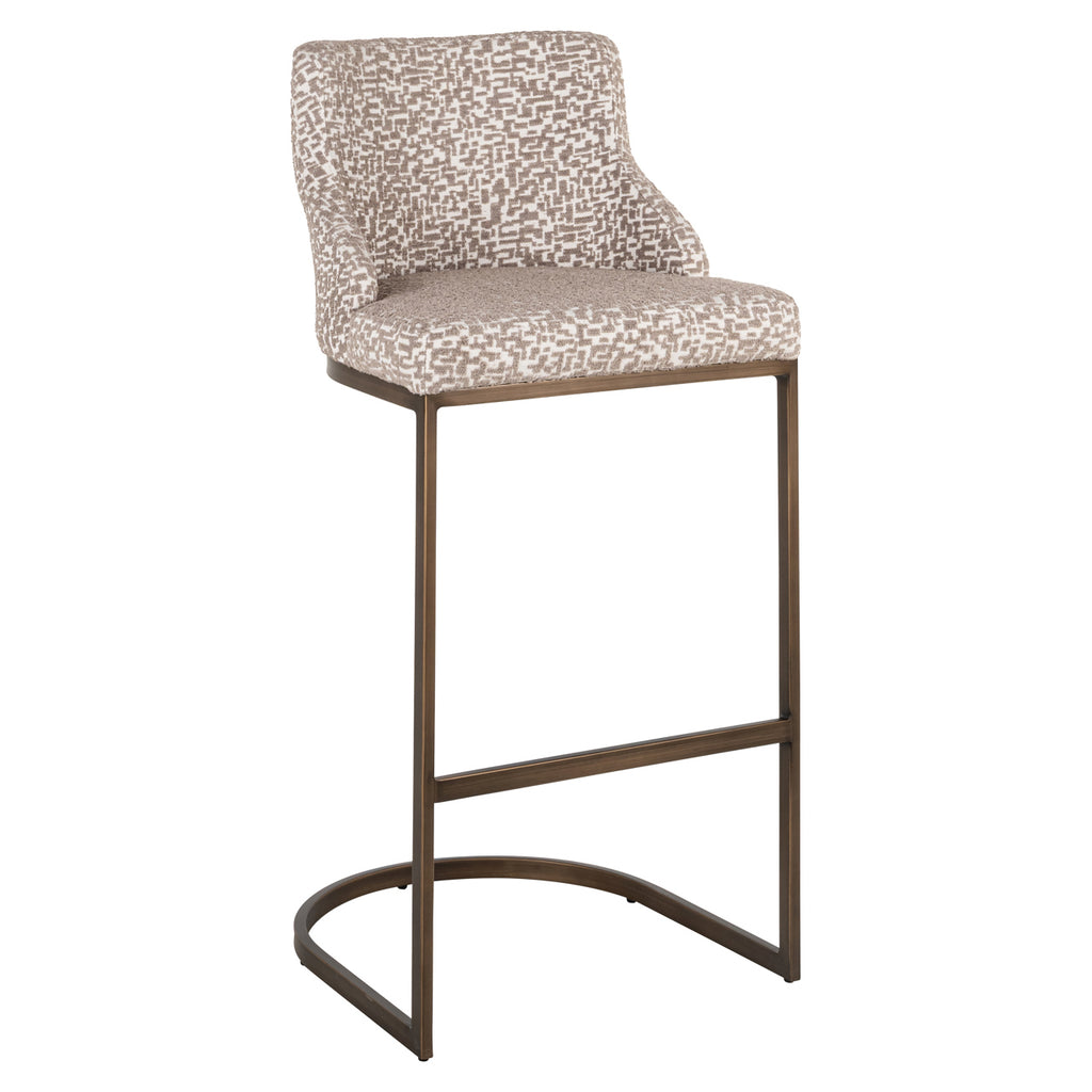 Tabouret de bar Bolton natural geo (Set of 2)