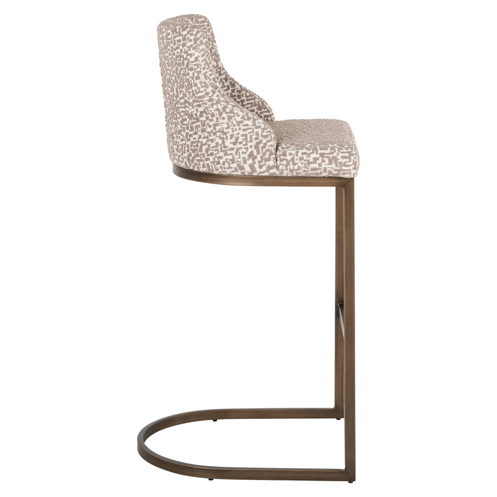 Tabouret de bar Bolton natural geo (Set of 2)