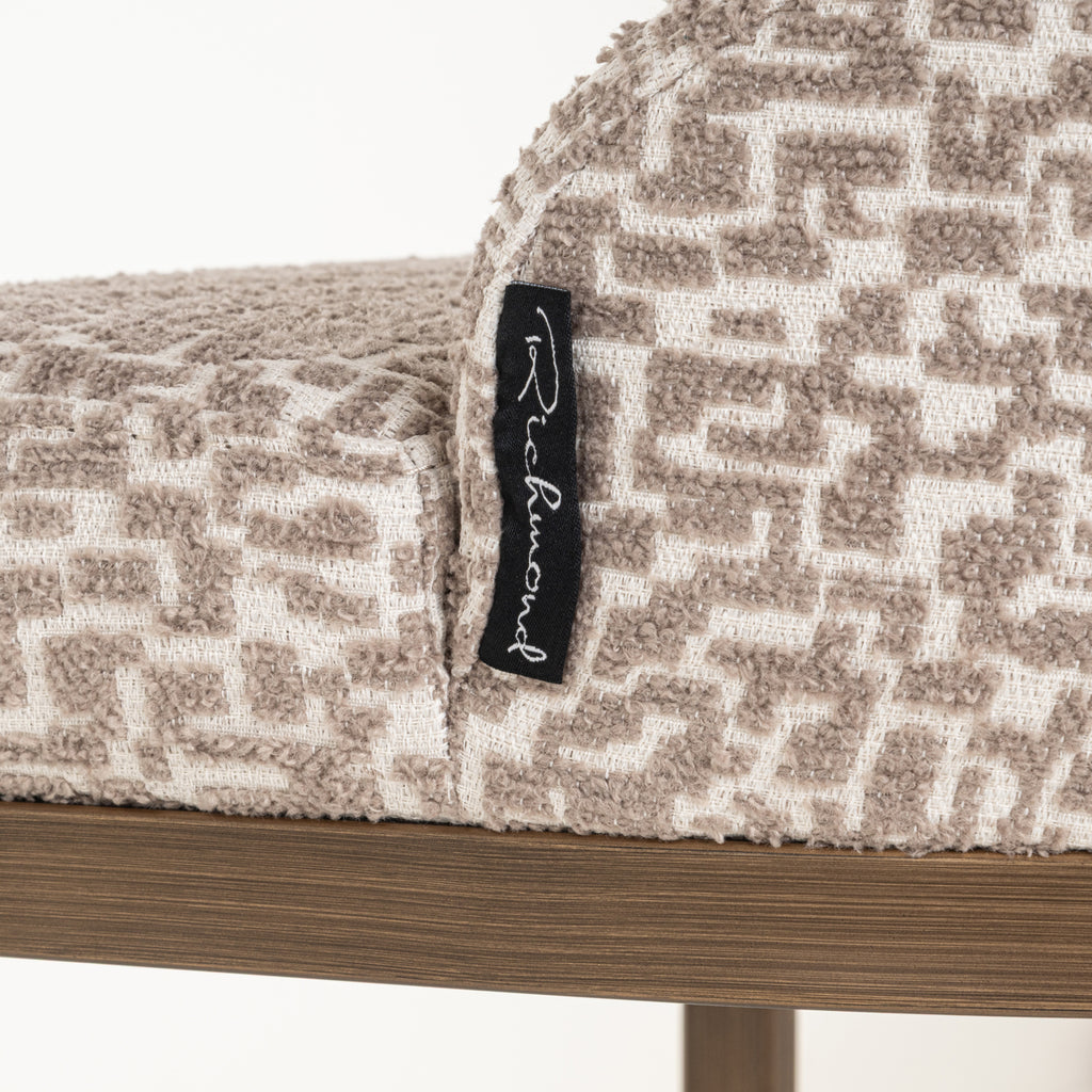 Tabouret de bar Bolton natural geo (Set of 2)