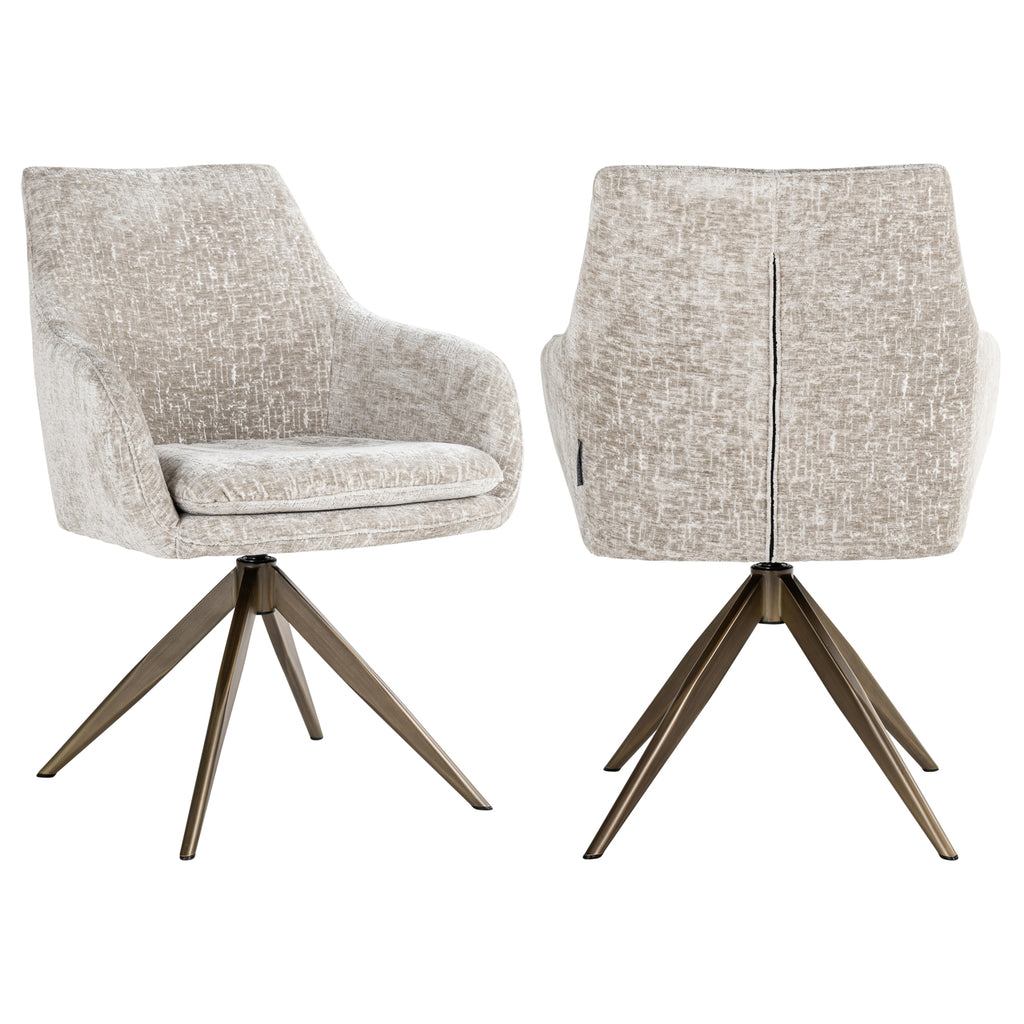 Chaise de salle à manger Lisonne pearl island swivel