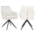 Chaise de salle à manger Lisonne cream fusion swivel
