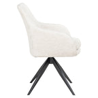 Chaise de salle à manger Lisonne cream fusion swivel