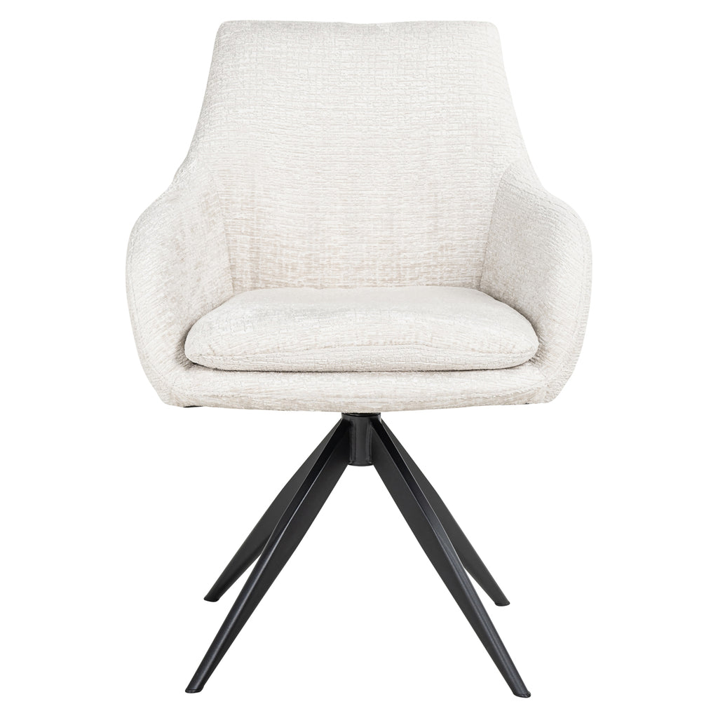 Chaise de salle à manger Lisonne cream fusion swivel