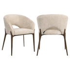 Chaise de salle à manger Kenzi cream unicorn