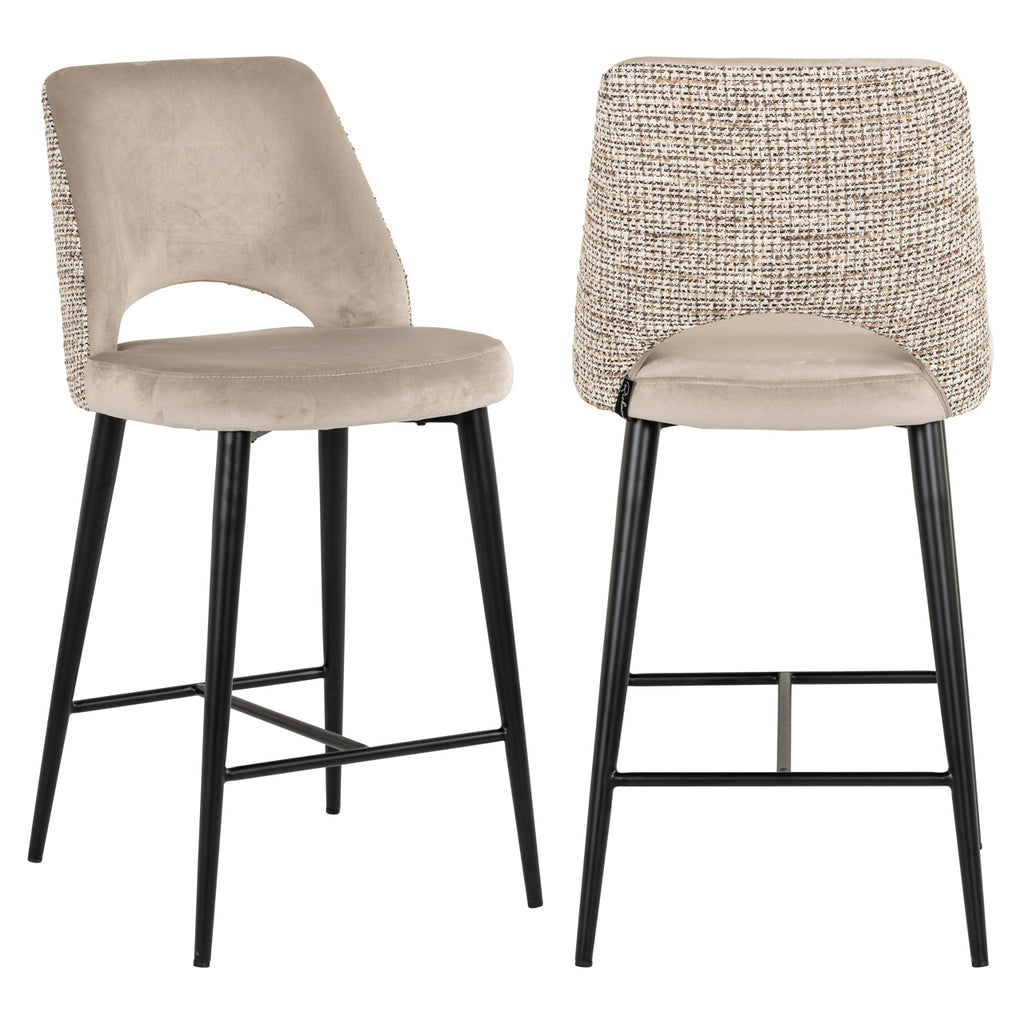 Tabouret de comptoir Tabitha trendy nature fire retardant