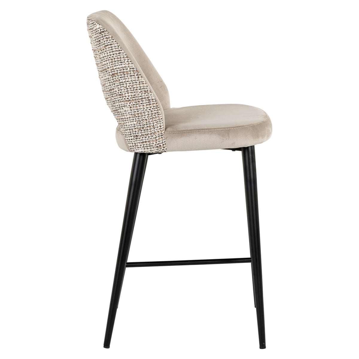 Tabouret de comptoir Tabitha trendy nature fire retardant