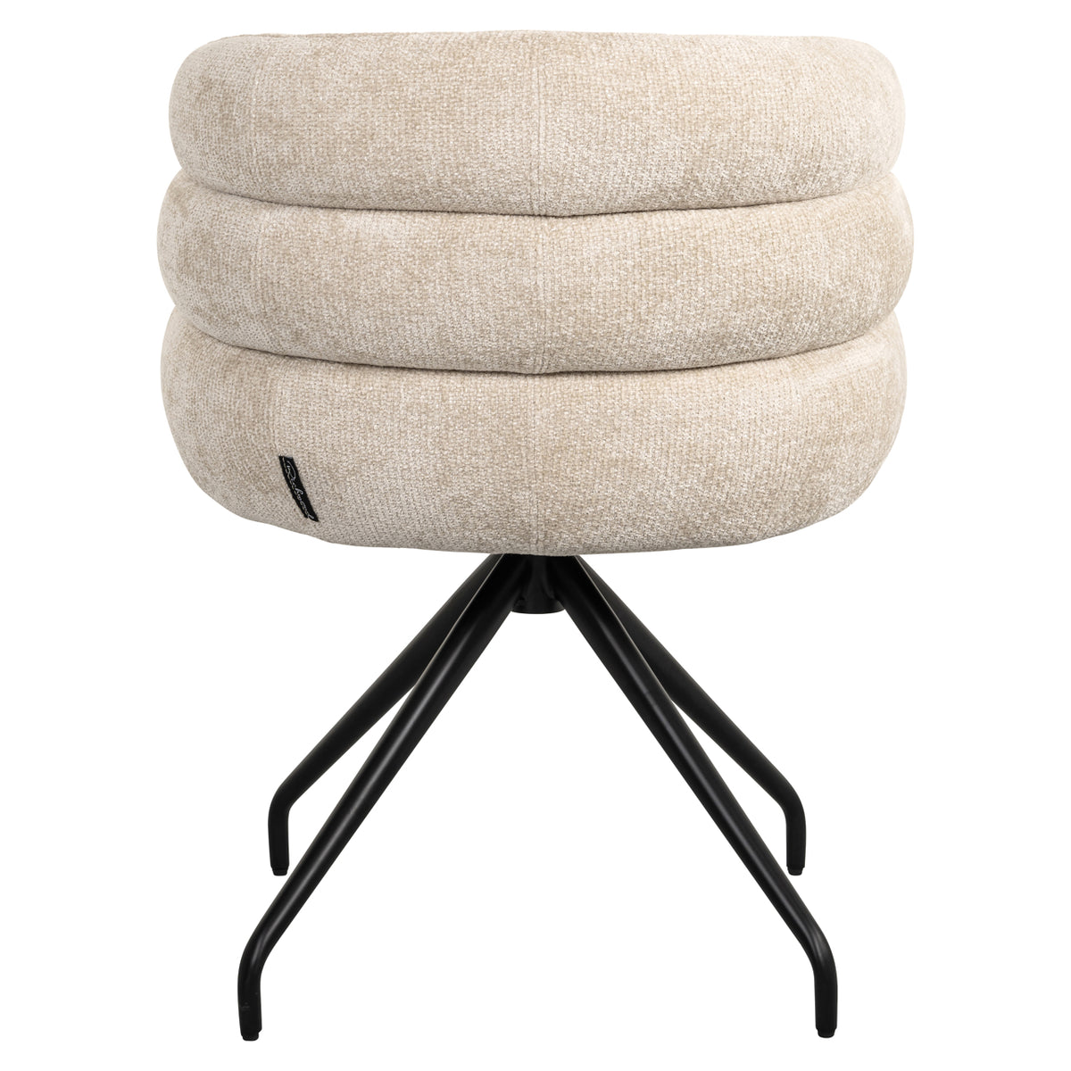 Chaise de salle à manger Kayla cream unicorn swivel