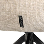 Chaise de salle à manger Kayla cream unicorn swivel