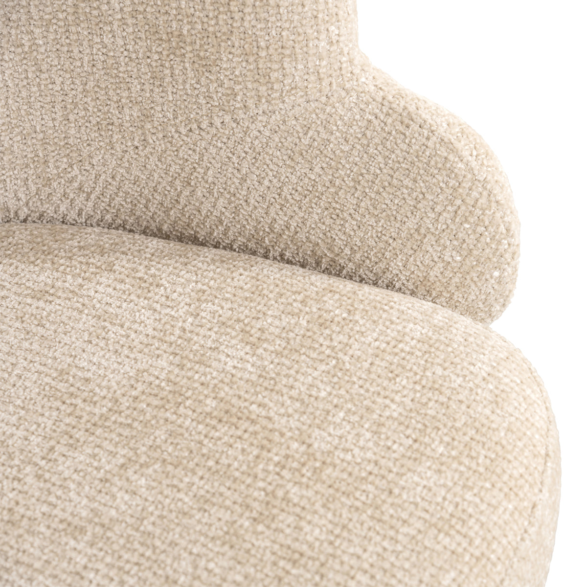 Chaise de salle à manger Kayla cream unicorn swivel
