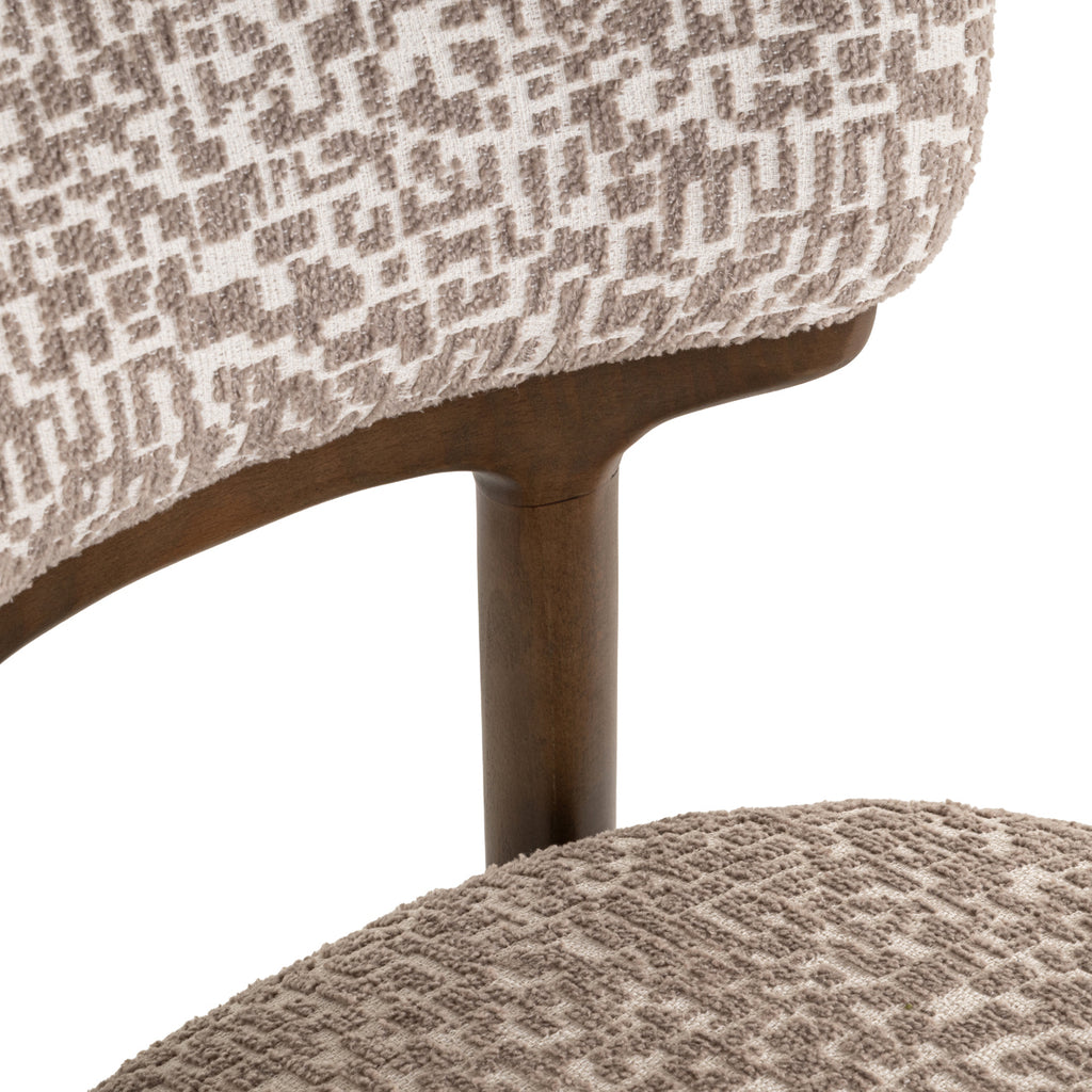 Chaise de salle à manger Basker natural geo (Set of 2)