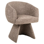 Chaise de salle à manger Quiriro mocca linear swivel