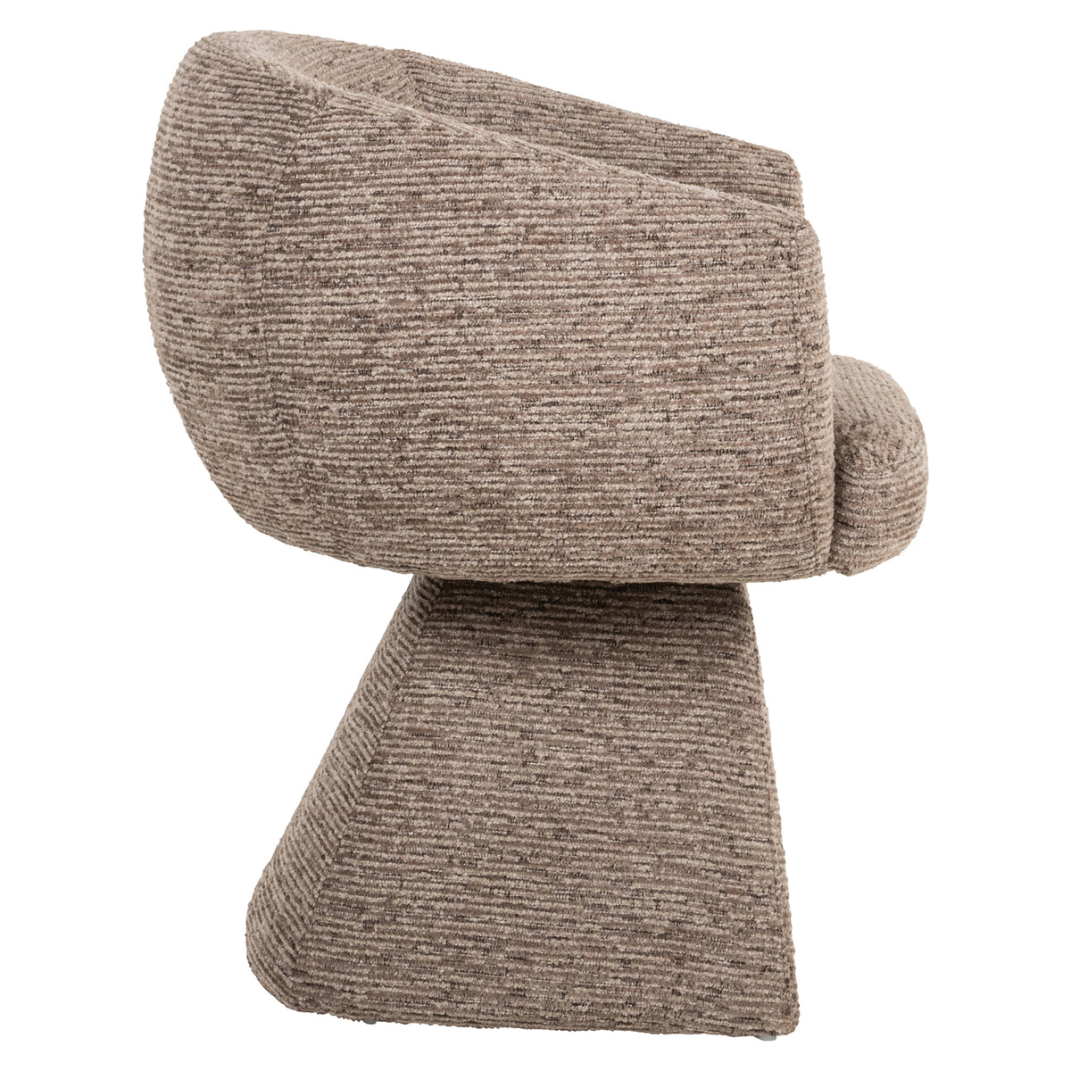 Chaise de salle à manger Quiriro mocca linear swivel