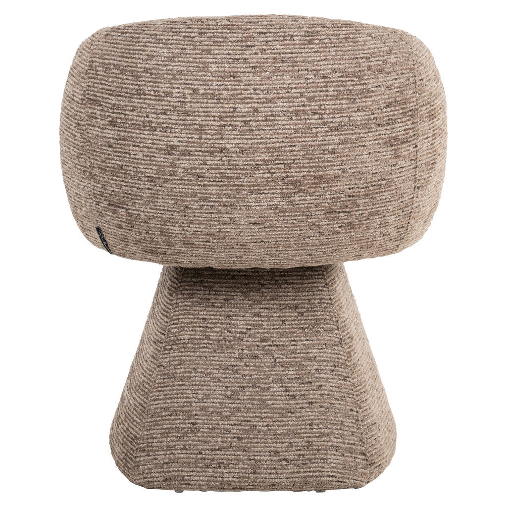 Chaise de salle à manger Quiriro mocca linear swivel