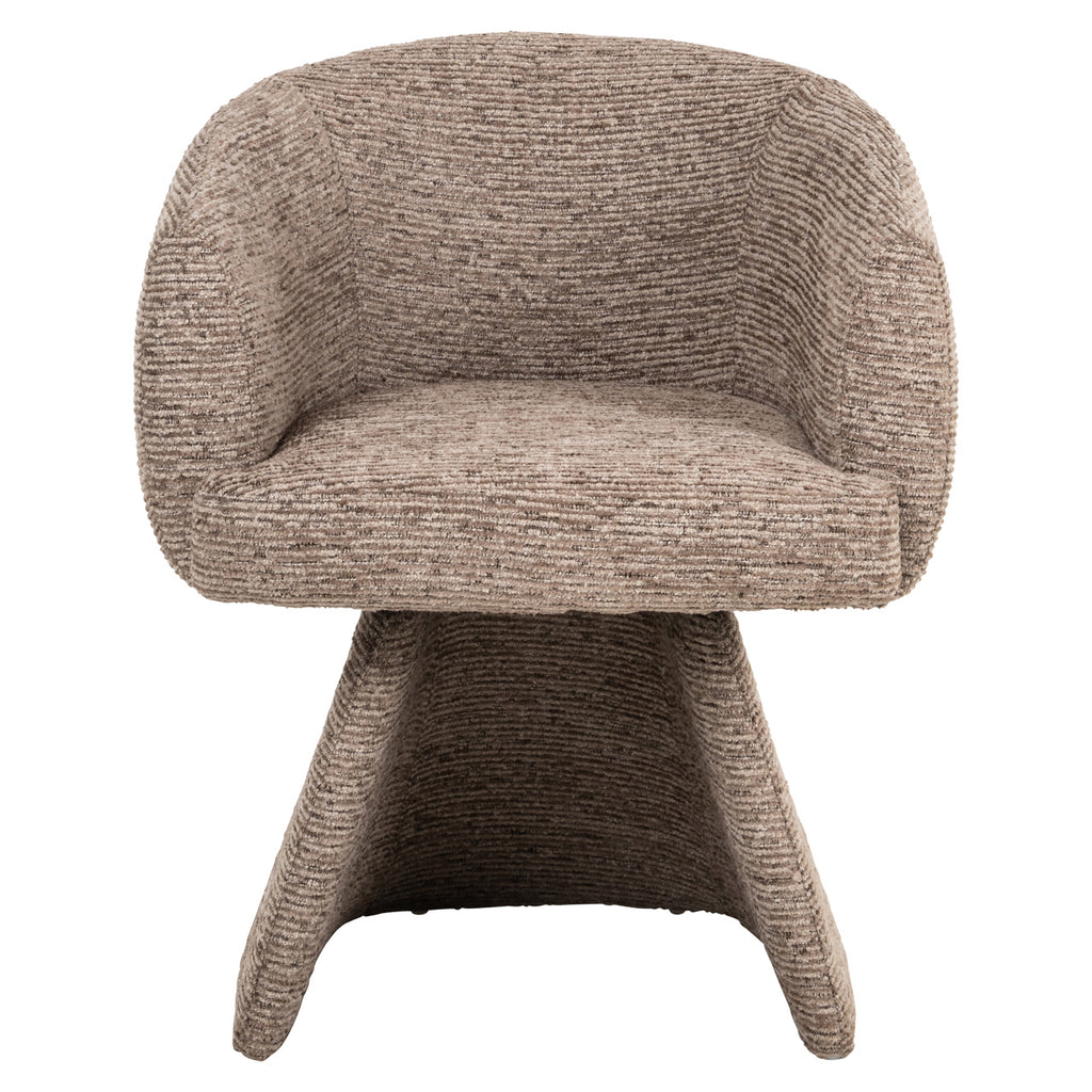 Chaise de salle à manger Quiriro mocca linear swivel