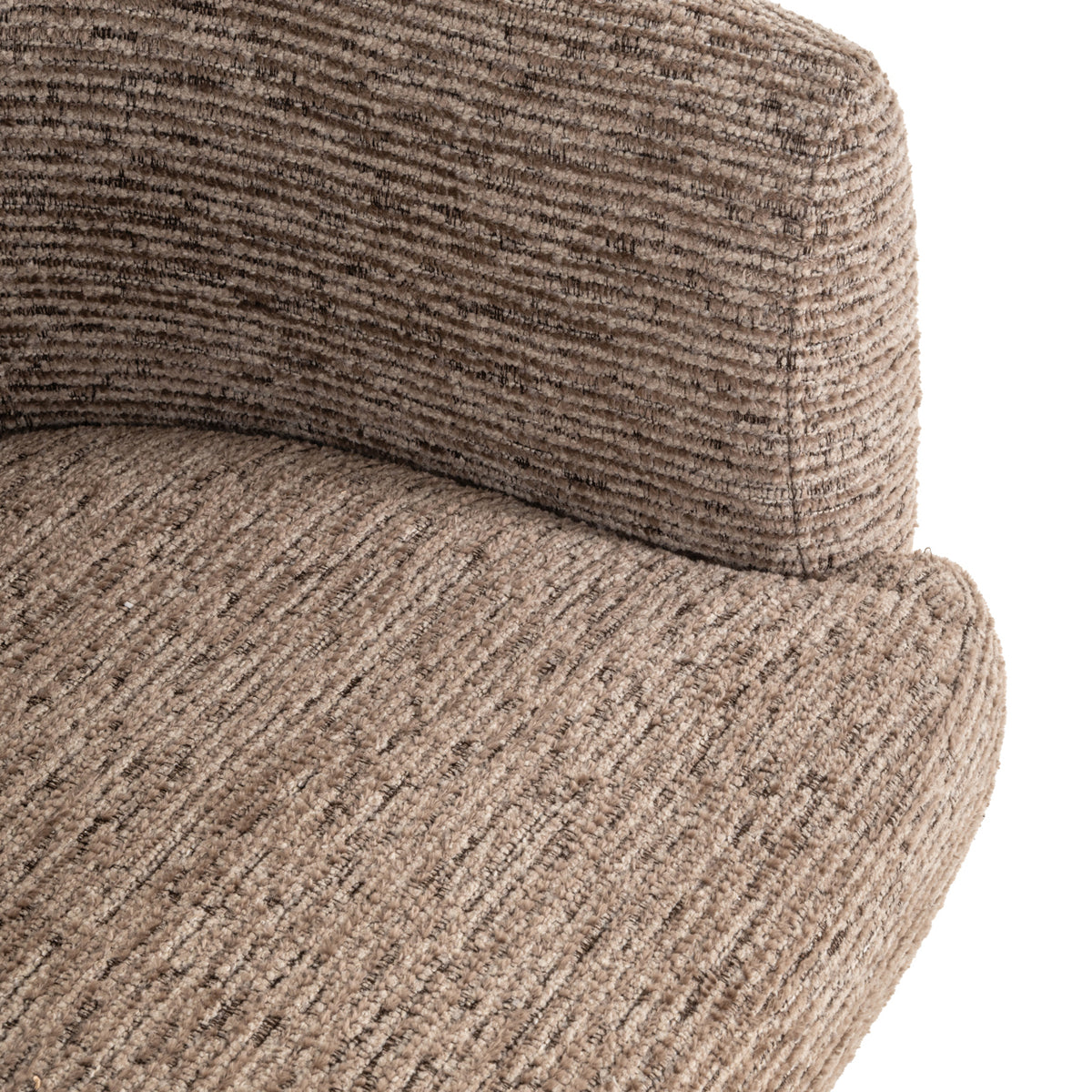 Chaise de salle à manger Quiriro mocca linear swivel