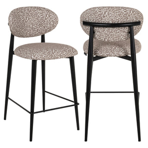 Tabouret de comptoir Dantes natural geo fire retardant