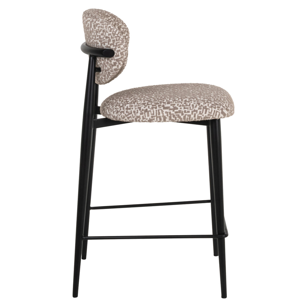 Tabouret de comptoir Dantes natural geo fire retardant