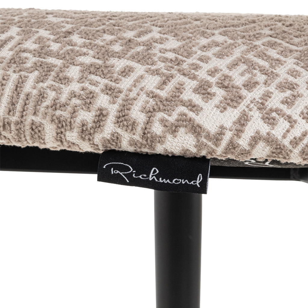 Tabouret de comptoir Dantes natural geo fire retardant