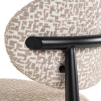 Tabouret de comptoir Dantes natural geo fire retardant