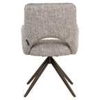 Chaise de salle à manger Ginerva earth tweed swivel